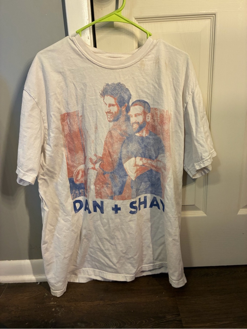 White Dan + Shay Graphic Band Tee - Men’s Casual Shirt